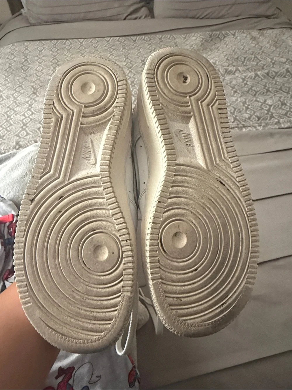 Nike White Men’s Low-Top Leather Sneakers